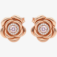 Elegant Rose Gold Stud Earrings
